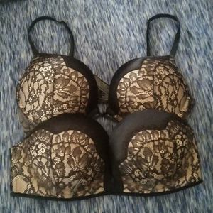 Victoria's Secret Bombshell lace multi add 2 cups